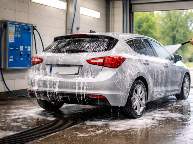 Tvätta din bil på anordnad biltvätt